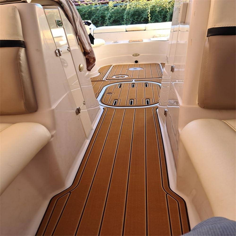 ZYLJC -181 Boat EVA Faux Teak Decking Floor Compatible with 2005 Four Winns Horizon 230 Swim Platform Cockpit Boat EVA Foam Teak Floor Pad