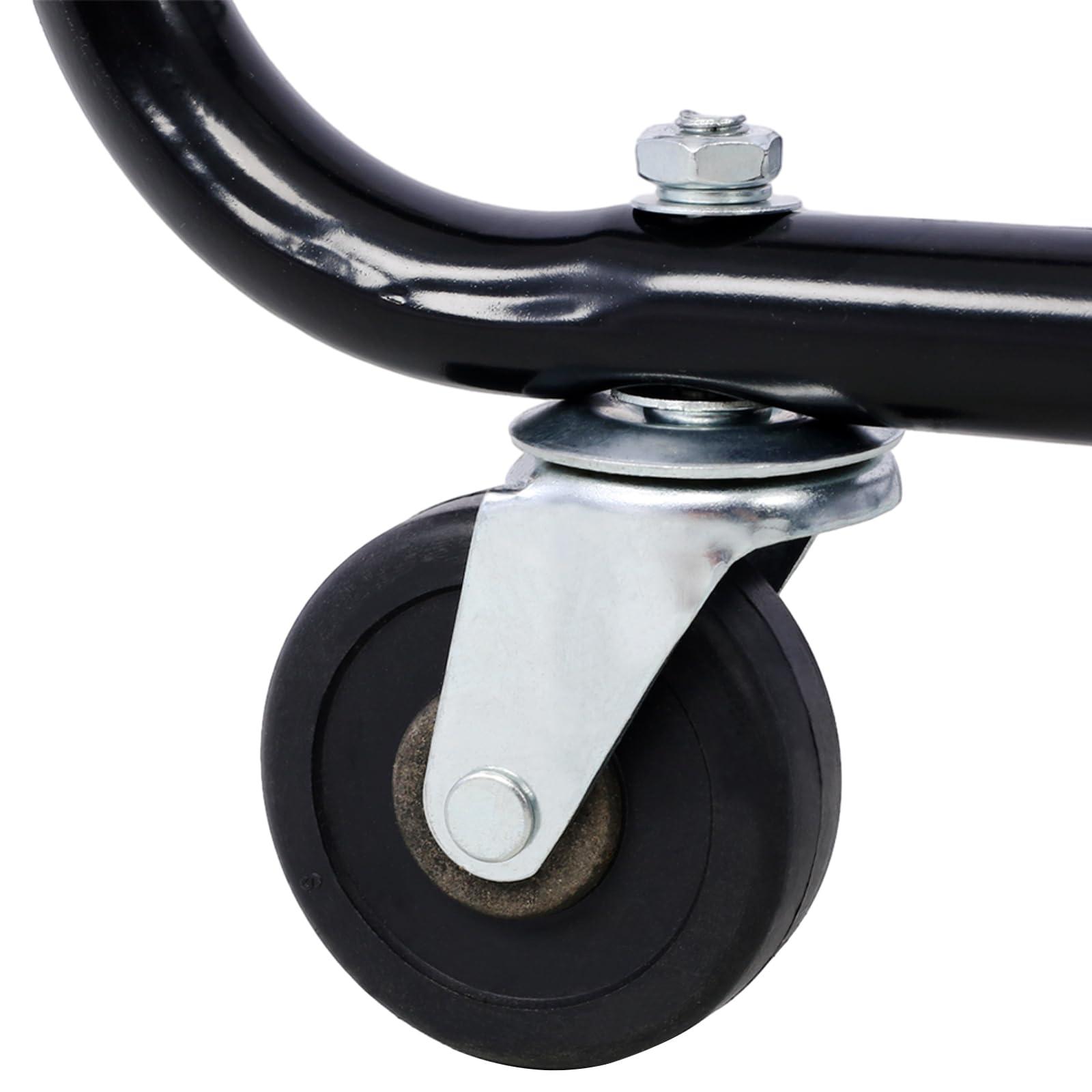 Lunanniu Outboard Boat Motor Stand, 315 lbs Capacity Heavy Duty Engine Stand Carrier Cart Dolly, Boat Motor Support Storage Stand with Wheels for Motor Storage Repair Maintenance (Black)