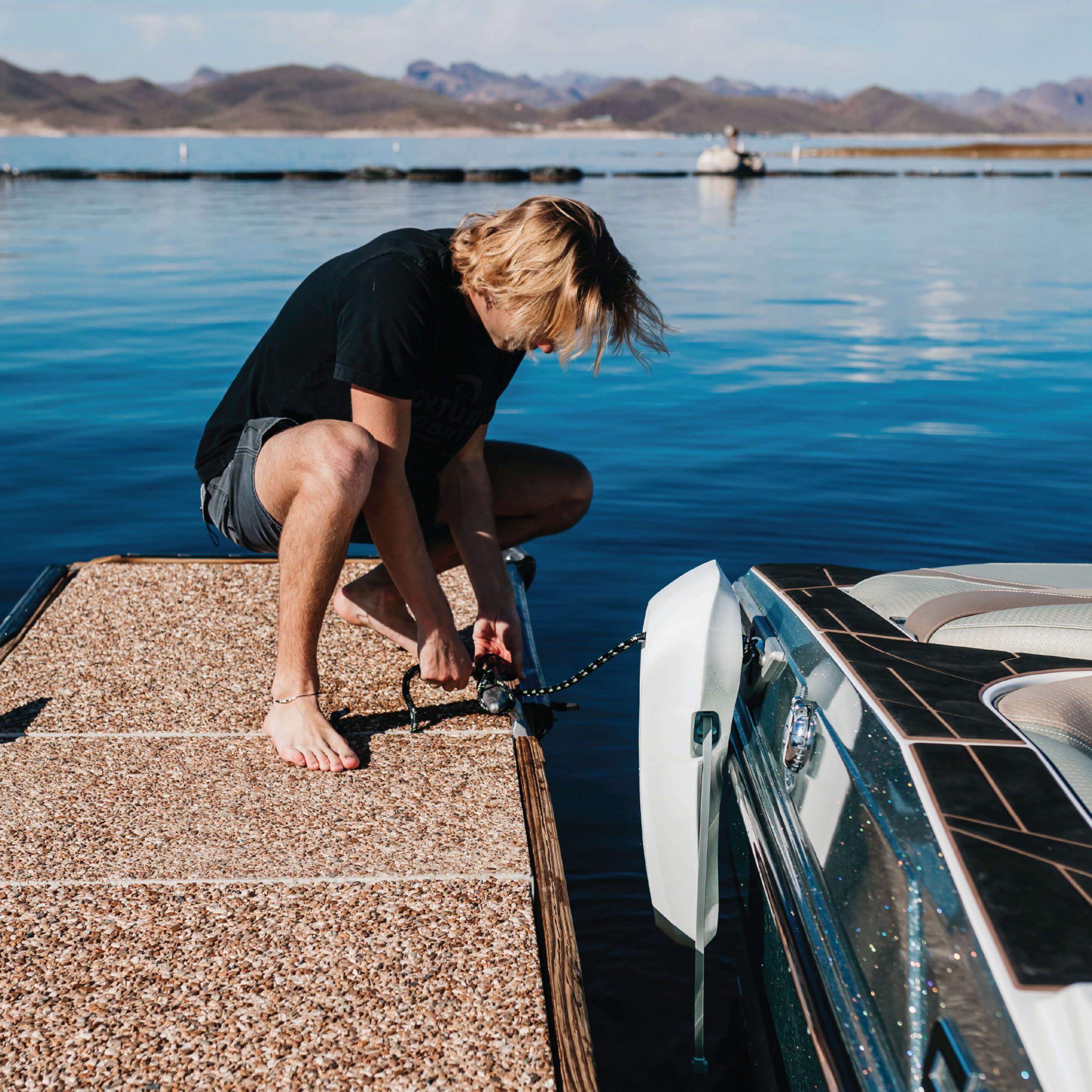 MISSION MISSION Boat Gear Sentry 2.0 Boat Dock Fender Bumper (Crisp White, 2 Piece)