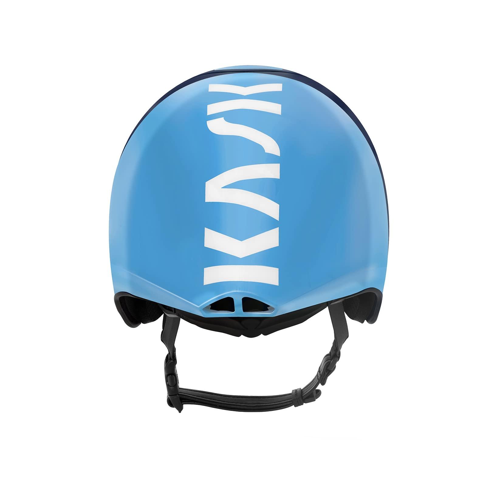 Kask KASK Mistral Bike Helmet I Aerodynamic, Track Cycling, Crono & Triathlon Helmet - Black/Light Blue - Large