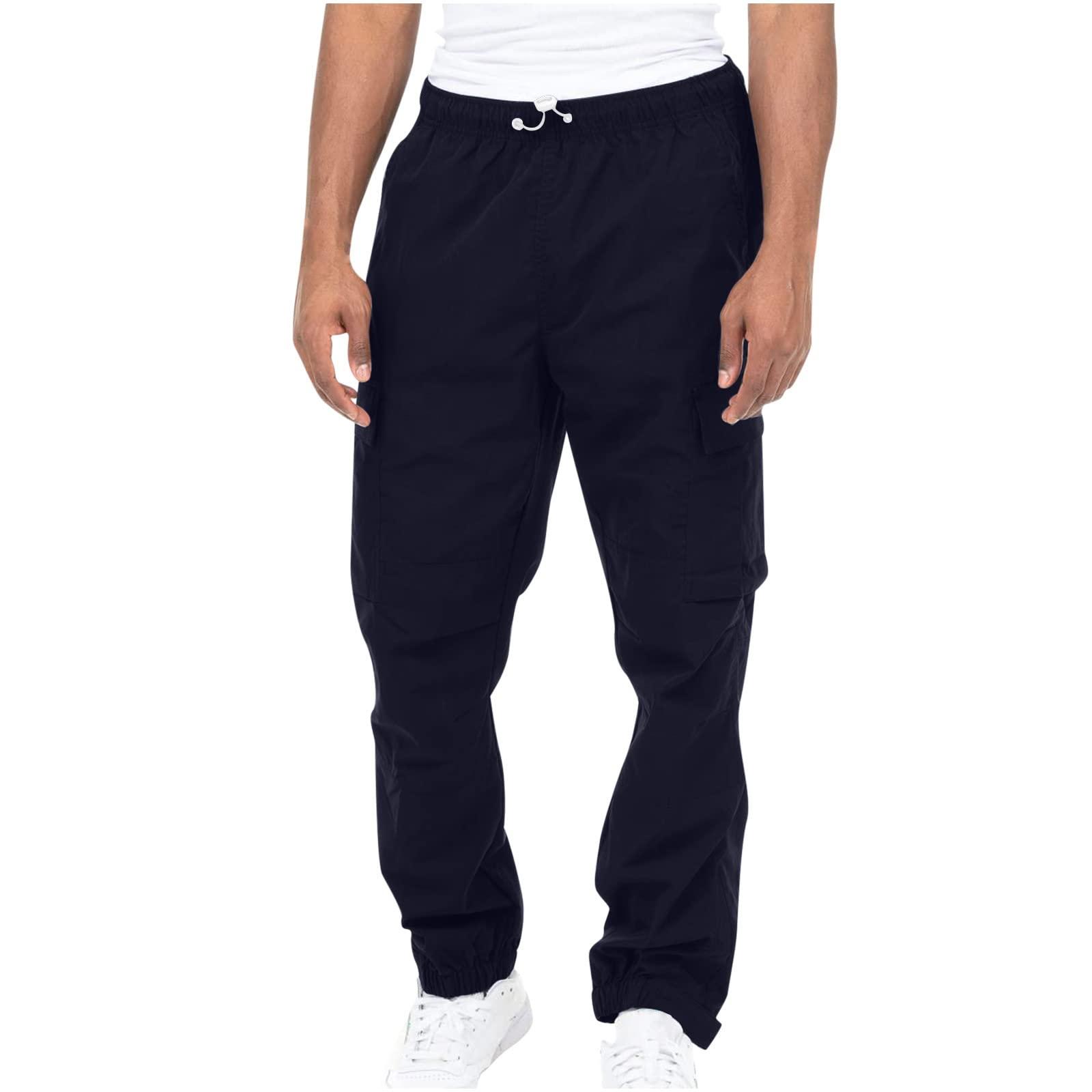 Ctreela Ctreela Mens Fashion Cargo Jogger Pants Outdoor Hiking Relaxed Fit Sweatpants Multi Pockets Tapered Leg Sports Track Pants