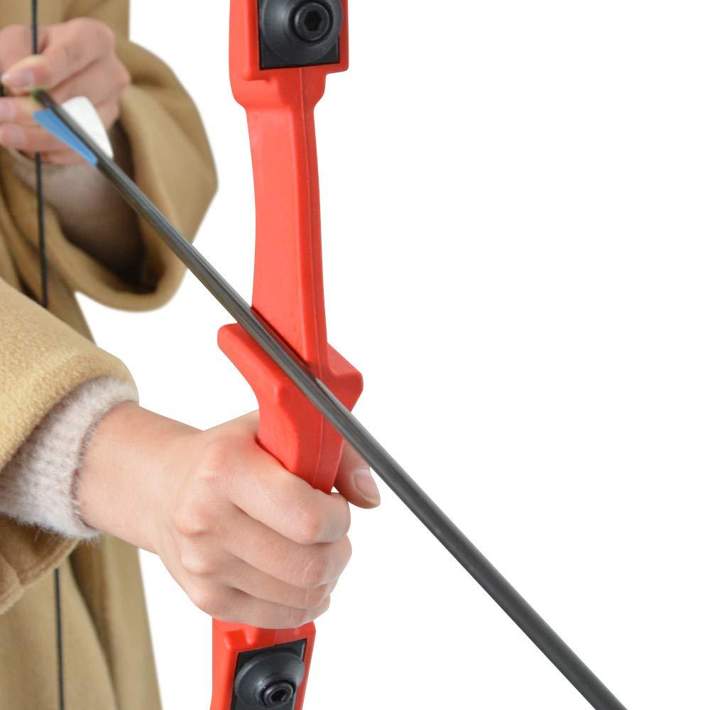 MILAEM Archery Takedown Recurve Bow and Arrow Set 30/35/40 Lbs Straight Bow Left Right Hand Longbow for Beginner Outdoor Hunting Shooting Training Practice with 6 Pcs Fiberglass Arrows