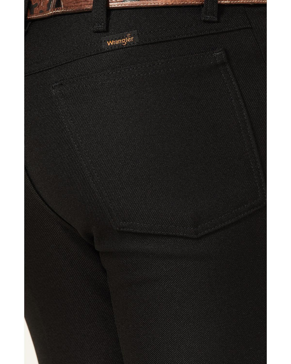 Wrangler Wrangler Mens Wrancher Dress Jeans, Black, 42W x 29L US