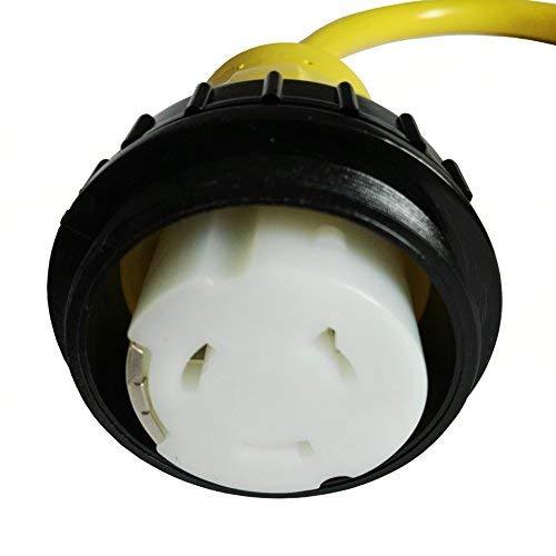 Parkworld Parkworld 692002 Shore Power Adapter Cord RV 30A L5-30P Male to Marine 50A SS2-50R Female (Two hots bridged) (1.5FT)