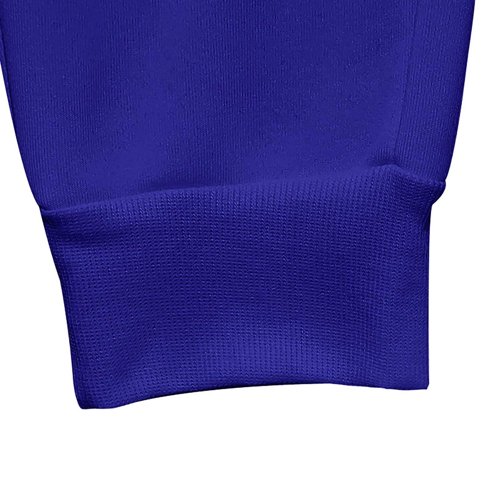 NineFit Basics Royal Blue Sweatpants Open Bottom Sweatpants for Men Winter Warm Fleece Lined Cargo Pants Relaxed Fit Tapered Work Pants with Pockets Heavyweight Sweatpants Thermal Hiking Pants Wide Leg Sweatpants