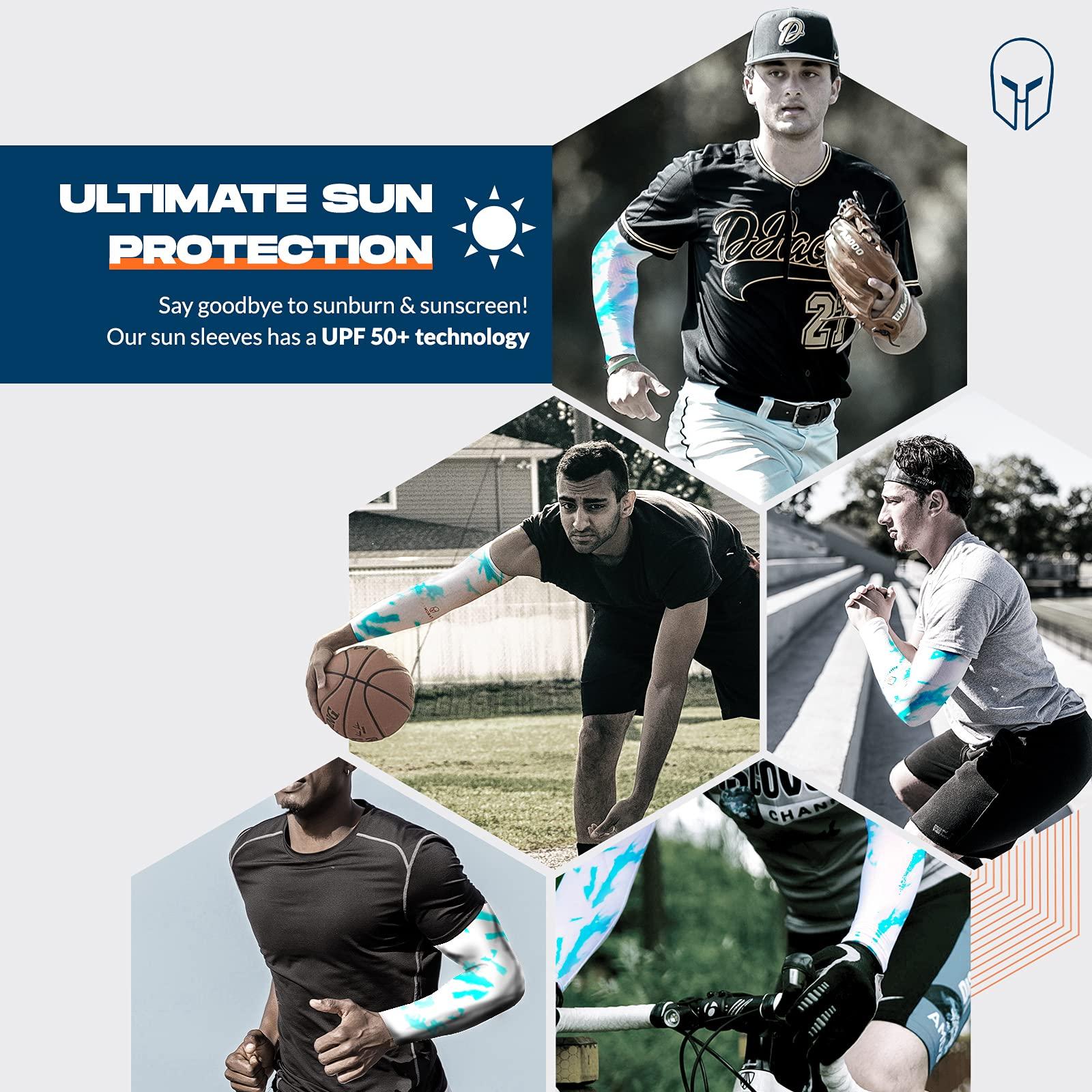 ARMORAY ARMORAY Arm Sleeves for Men - UV Sun Protection - Arm Sleeves for Women - Tattoo Cover Up - Athletic Sports Sleeve for Golf Running Football - Sleeves to Cover Arms for Women & Men