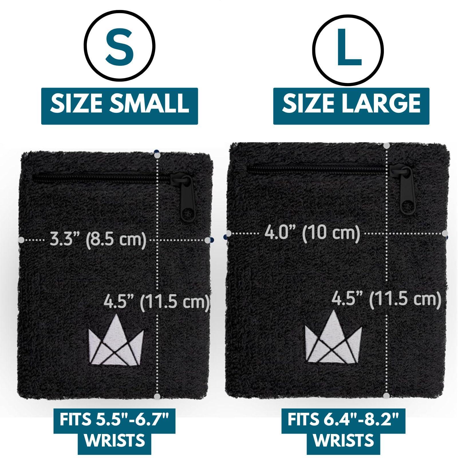 The Friendly Swede The Friendly Swede Wrist Wallets for Men & Women Wristband Pocket with Zipper for Jogging, Cycling & Walking; Wrist Pouch for Men for Storing Cash, Keys & Credit Cards; Ankle Wallet - 2 Pack