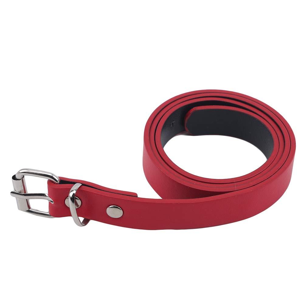 Essencedelight Essencedelight Women's Skinny Waist Belt with Buckle Adjustable for Pants Dress Jeans,red