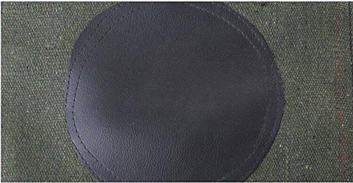 ZooBoo ZooBoo Wing Chun Kung Fu Wall Bag Canvas Leather Kick Boxing Striking Punch Bag (Leather Army Green)