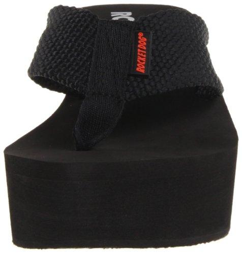 Rocket Dog Rocket Dog Women's Crush Platform Thong Sandal,Black,6 M