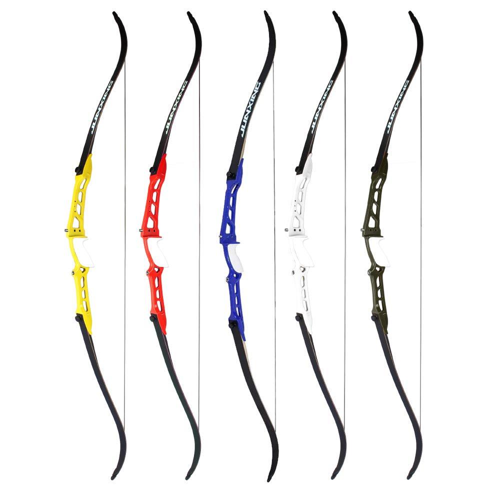 MILAEM MILAEM 68 Inch Takedown Recurve Bow and Arrow Set 18-40 Lbs Metal Riser Right Handed Bow for Adult Archery Competition Athletic Bow Kit (Red, 38 Lbs)