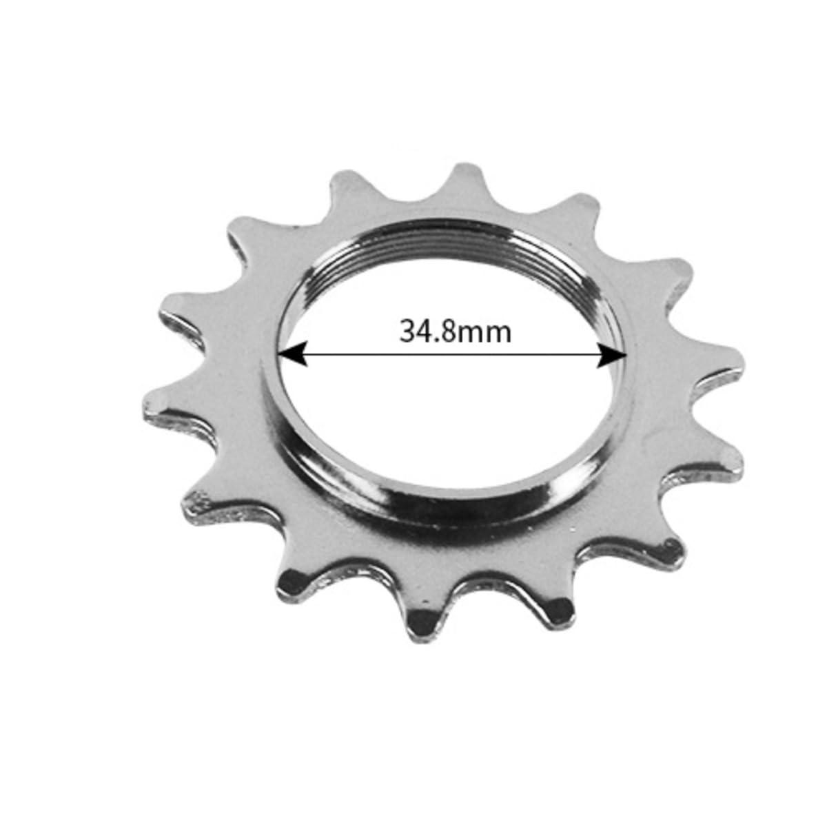 catazer catazer 13T/14T/15T/16T/17T/18T Fixed Gear One Speed Bicycle Freewheel Cogs Sprocket & Lockring for Fixie Track Bike Hub (14T Set)