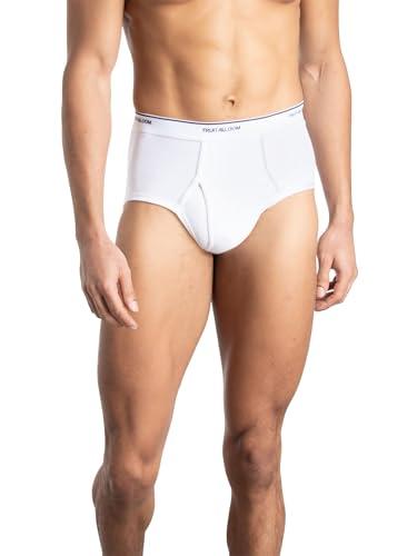 Fruit of the Loom Fruit of the Loom mens Tag-free Cotton Briefs, 9 Pack - White, Large US