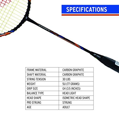 YONEX YONEX Nanoray Light 18i Graphite Badminton Racquet (Black)