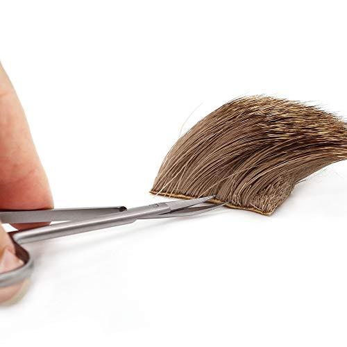 XFISHMAN Fly Tying Scissor All Purpose 4 Straight/Curved Arrow Hair Scissor (Curved 4 Hair Scissor 1pcs)