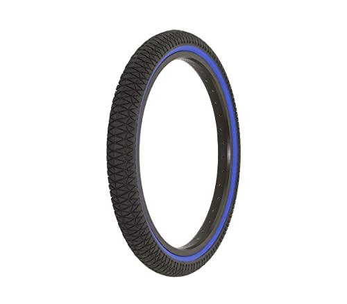 Alta Alta Bicycle Tire Duro 20\" x 1.95\" Bike Tire Vendetta Thread, Multiple Colors (Black/Blue Wall)