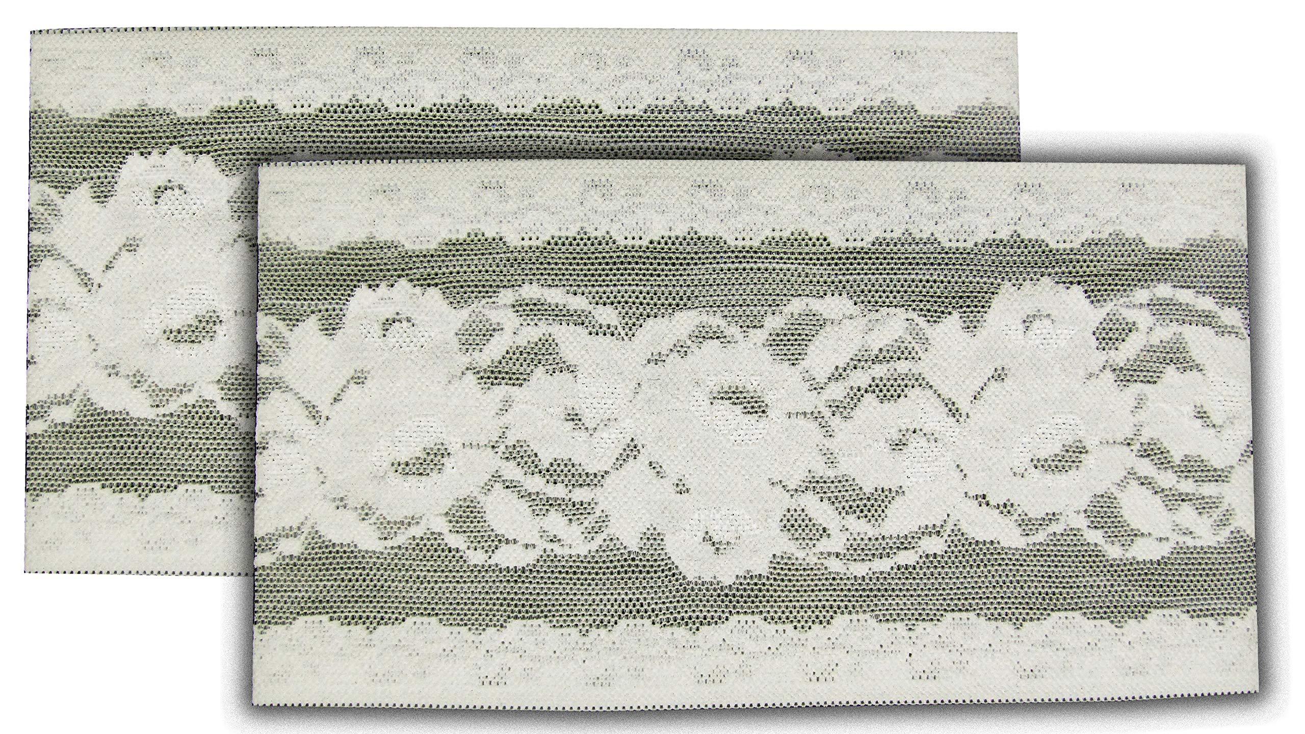 Bandelettes Bandelettes Original Patented Elastic Anti-Chafing Thigh Bands *Prevent Thigh Chafing* - White Peony Size D