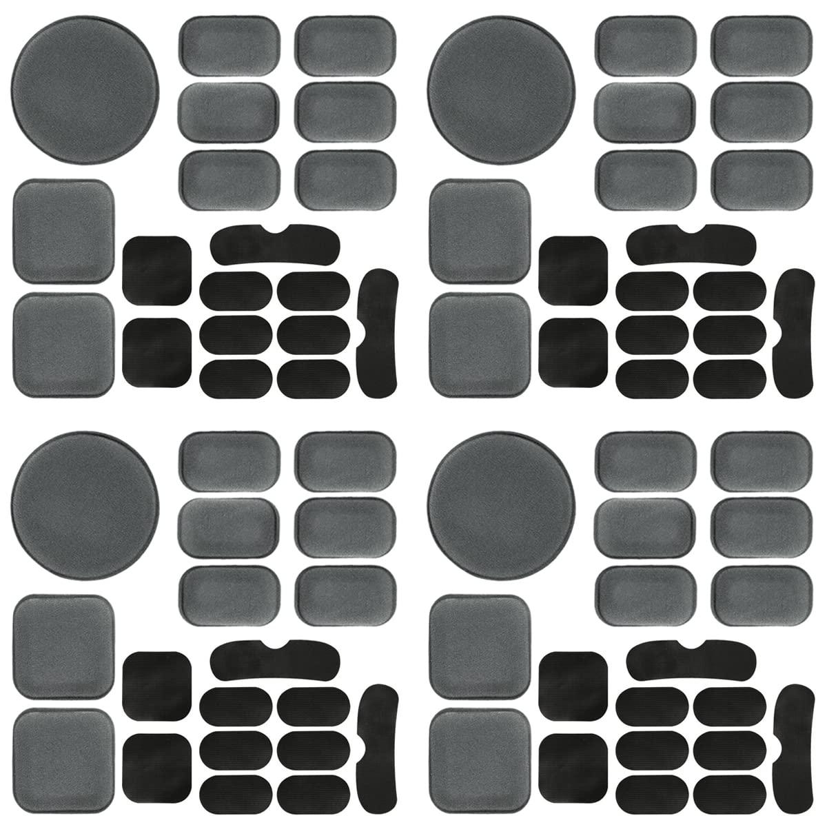 AOUTACC AOUTACC Universal Airsoft Helmet Pads, Helmet Replacement Foam Padding Kits Set Accessories Mats for Fast/Mich/ACH/USMC/PASGT Helmet (Grey-4 Sets)