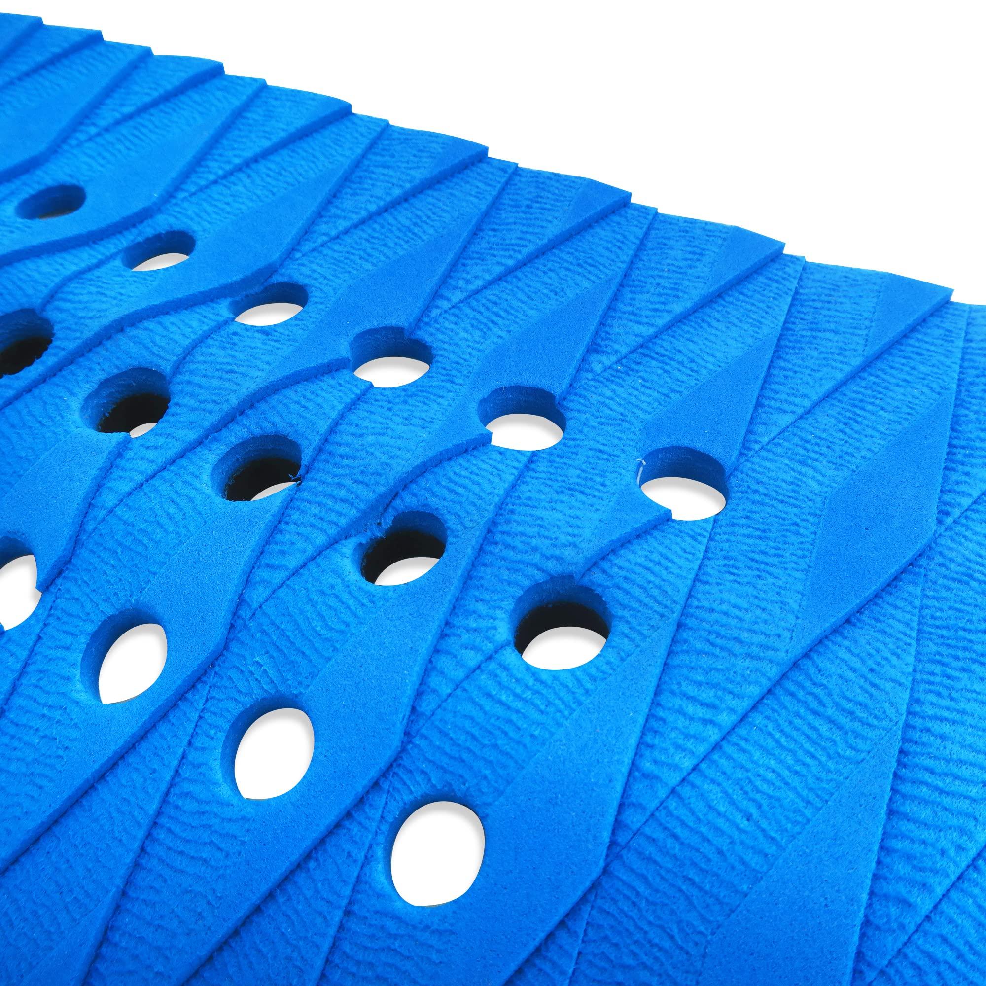 AQUBONA AQUBONA 3 Piece EVA Surfboard Deck Traction Pads for Stomp Skimboards, Surf Boards, Funboard, Fish Board