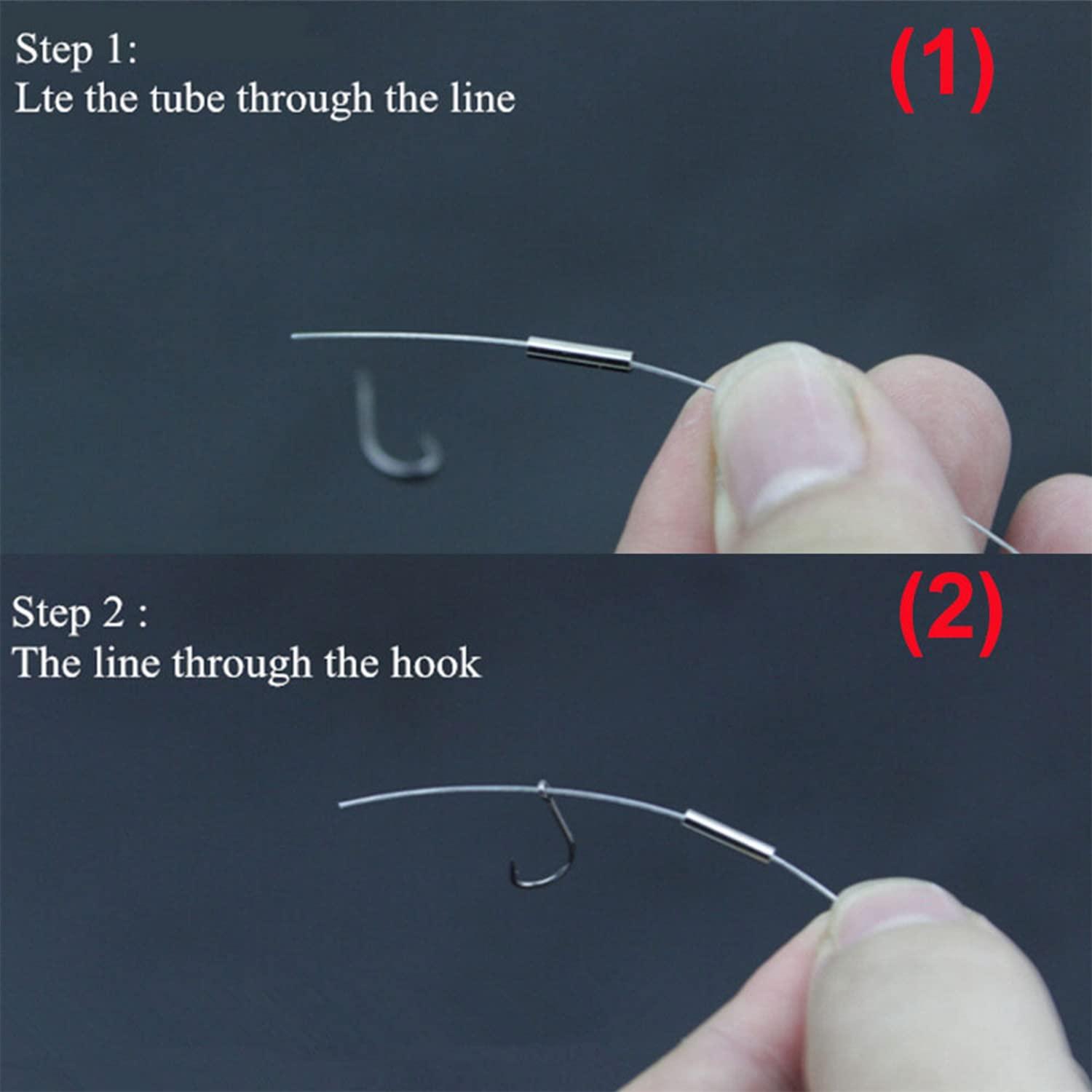 Zikablle Zikablle 200pcs Single Barrel Crimp Sleeves Fishing Line er Silver Copper Tube Fishing Wire Sleeves Rigging Tackle Wire Rope Clips Tube Connector (1.6mm)