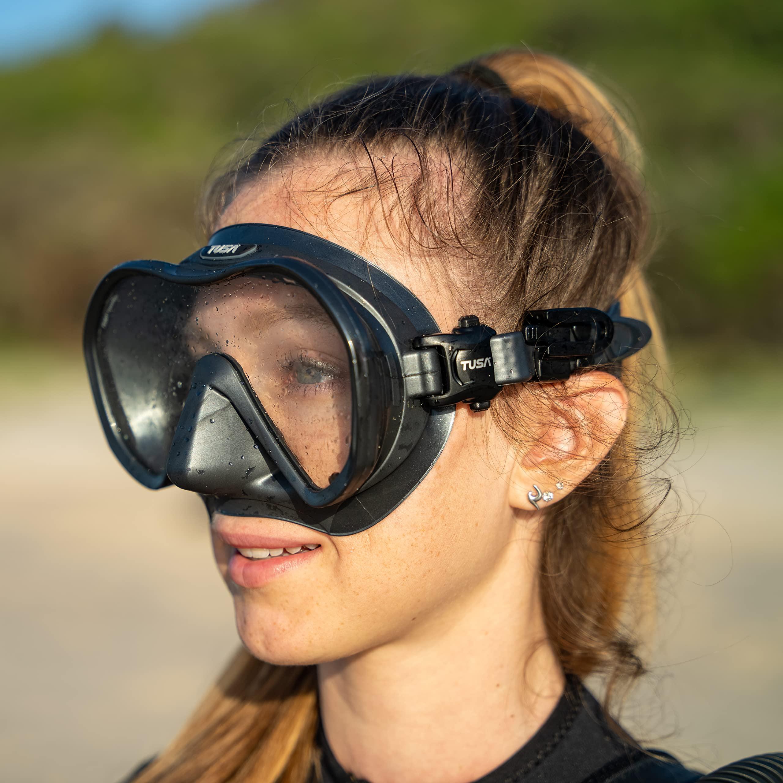 TUSA TUSA M-1010S Zensee Pro Scuba Diving Mask, Black