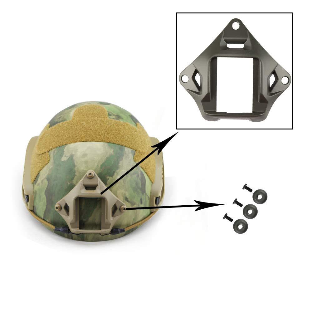 AOUTACC AOUTACC Tactical Helmet NVG Mount Shroud Steel Sports Camera Bracket Base for ACH MICH OPS-Core Fast Helmet (G)
