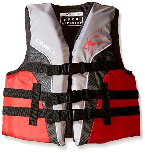 O'Neill Wetsuits O'Neill Youth SuperLite USCG Life Vest,Smoke/Graphite/Red/White,1sz