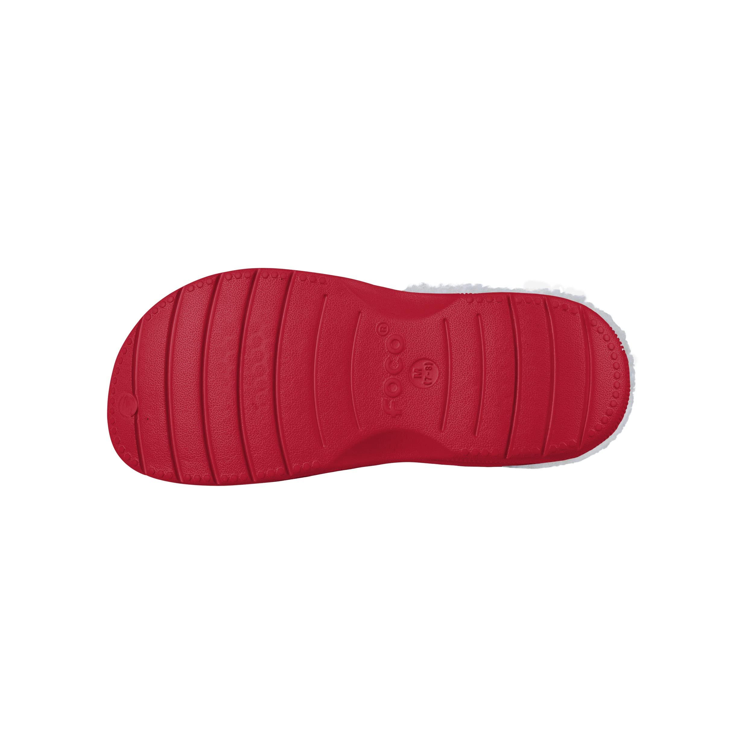 FOCO FOCO San Francisco 49ers NFL Womens Sherpa Lined Logo Love Clog - S