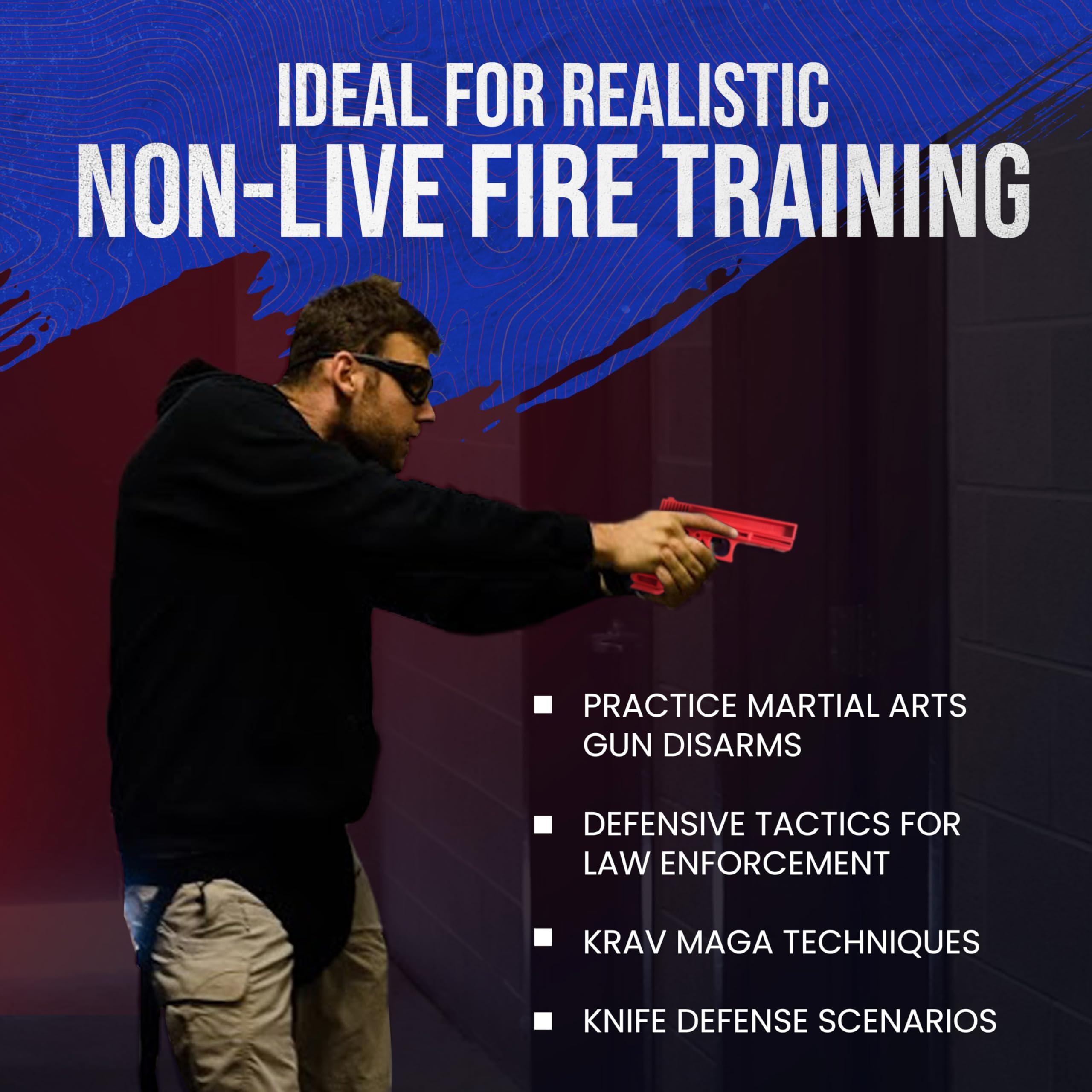 GARRET MACHINE Durable Plastic Polymer Training Pistol - Lightweight Realistic Training Gun for Safe Dry Fire Drills, Draw, Grip, Movement - Compatible with Glock 19 & 23 - Fits WML, IWB & Safariland ALS Holster