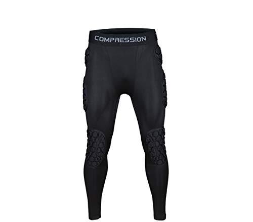 Jellybro Jellybro Mens Padded Compression Pants Football Girdles Athletic Leggings for Soccer Basketball Paintball Hockey