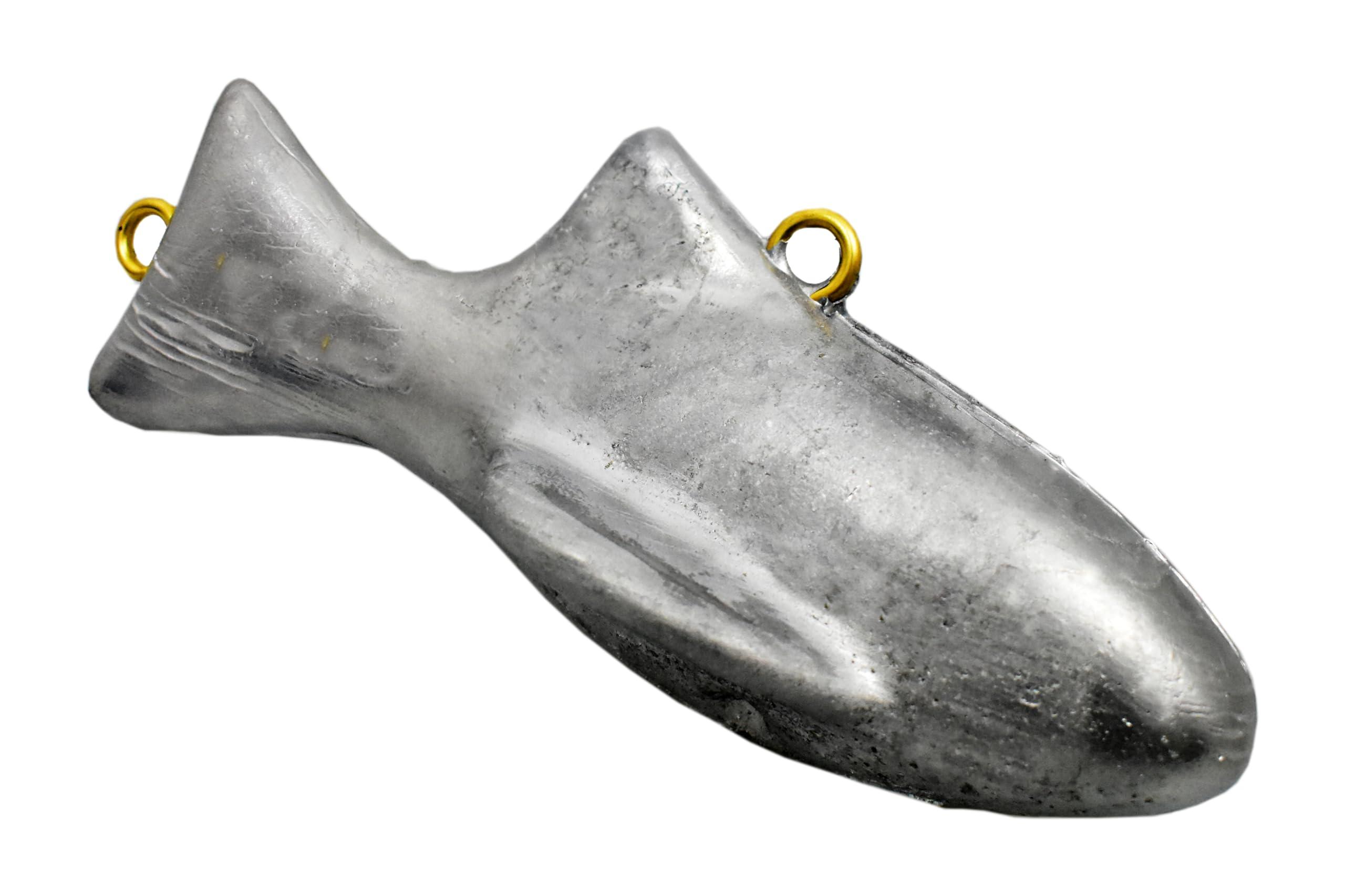 MagBay Lures MagBay Lures 100% USA Made Downrigger Weights Heavy Dredge Fish Weight - Vinyl or uncoated (Chrome, 4lb)