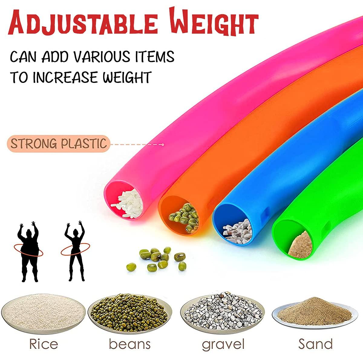 Liberty Imports Kids Exercise Hoop, Snap Together Detachable Adjustable Weight Size Plastic Toy Hoops - Spinning Rings for Sports, Exercise, Playing, 32-Inch