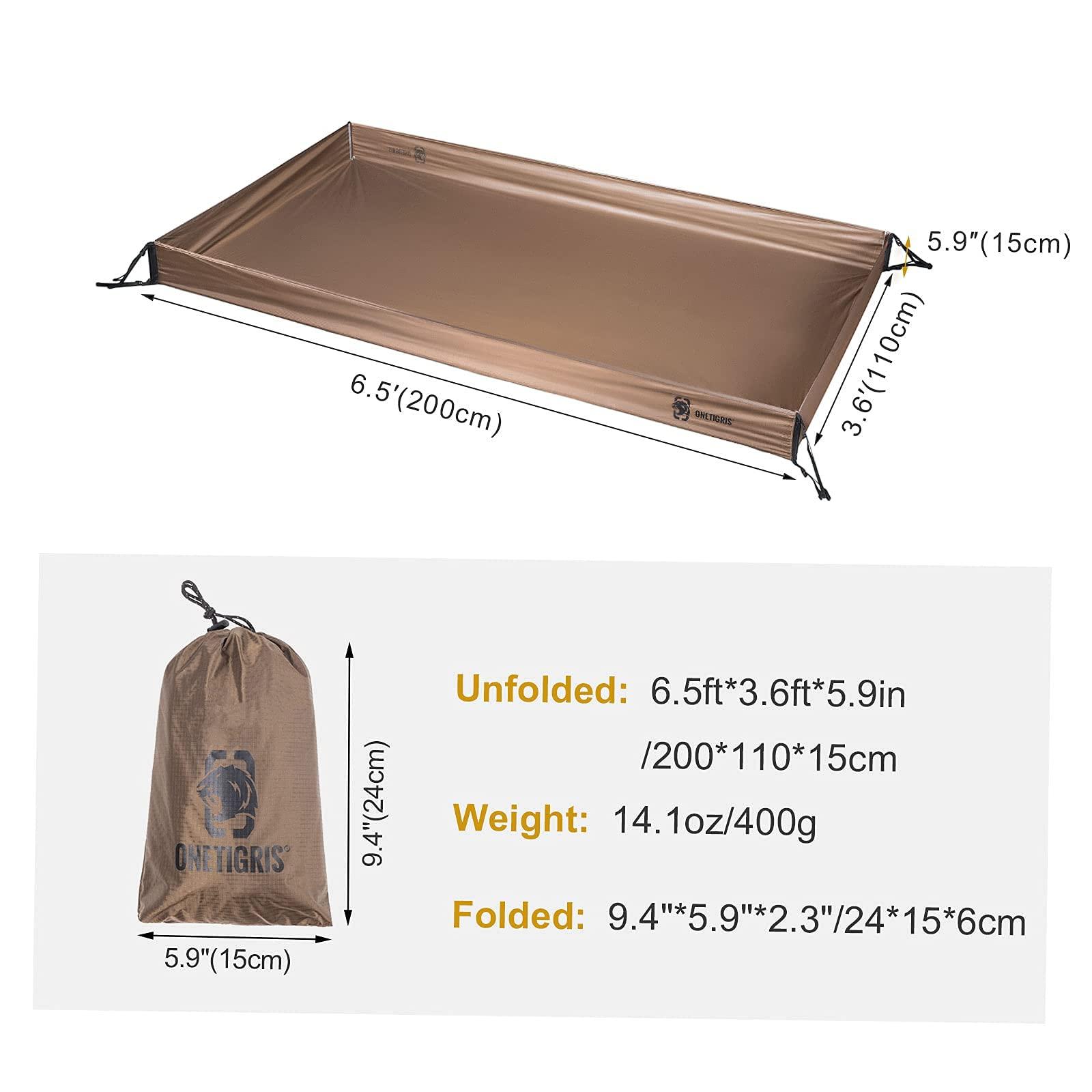 OneTigris OneTigris Camping Combo: OneTigris Camping Tent Bathtub Floor and OneTigris Bulwark Camping Tarp