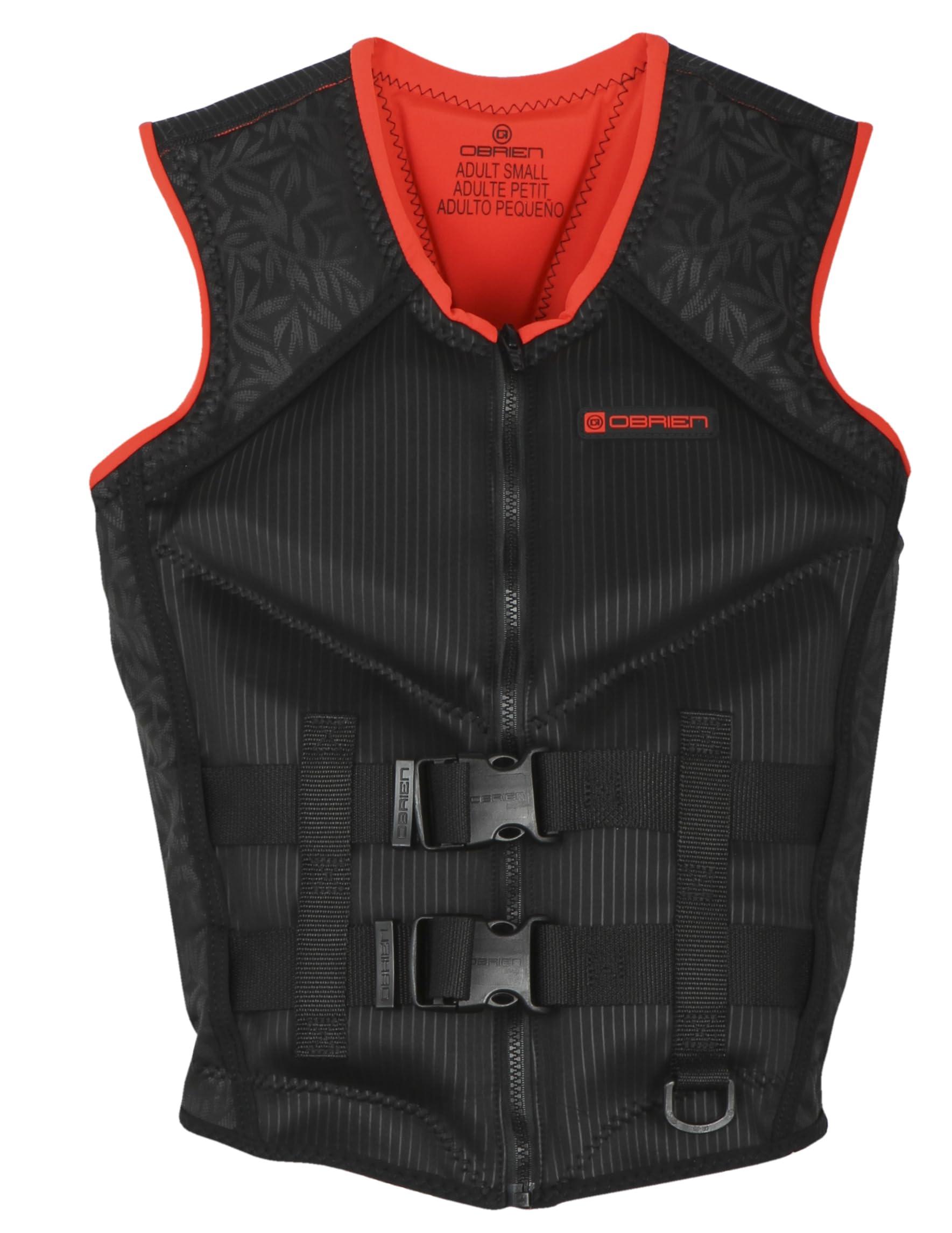 O\'Brien O\'Brien Women\'s Recon US Coast Guard Approved Level 70 Buoyancy for Waterskiing, Wakeboarding, Surfing and Boating, Red, Small