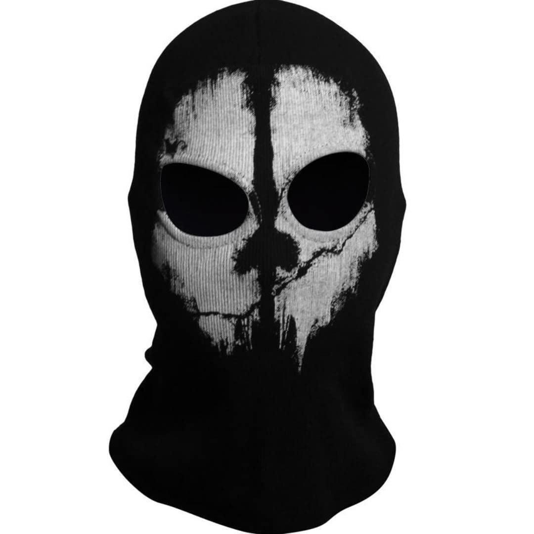 SzBlaZe SzBlaZe Unisex Ghost Print Stocking Balaclava Mask Good For War Game Halloween Cosplay (Print 2)