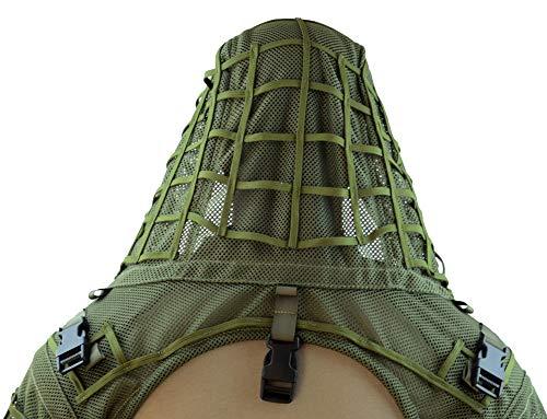 ROCOTACTICAL ROCOTACTICAL Super Breathable Ghillie Suit Foundation, Full Mesh Nylon Sniper Ghillie Base Lightweight Military Ghillie Viper Hood, Army Green