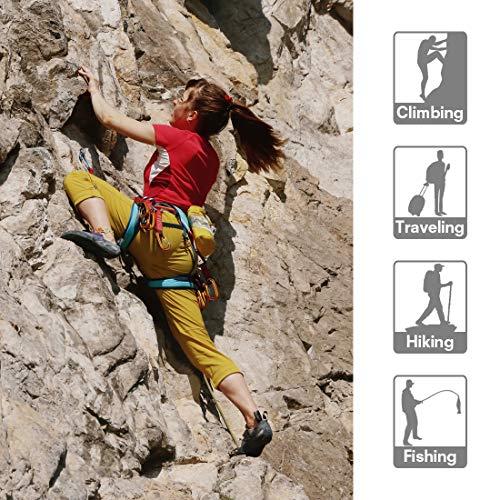 KAILAS KAILAS 9A Onsight Rock Climbing Hiking Pants Quick Dry Multi-Functional Casual Stretch Trousers Black M