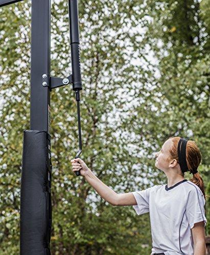 Silverback Silverback 60" In-Ground Basketball System with Adjustable-Height Tempered Glass Backboard and Pro-Style Breakaway Rim