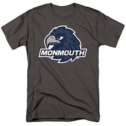 LOGOVISION Monmouth University Official Primary Logo Unisex Adult T-Shirt, Charcoal, 4X-Large