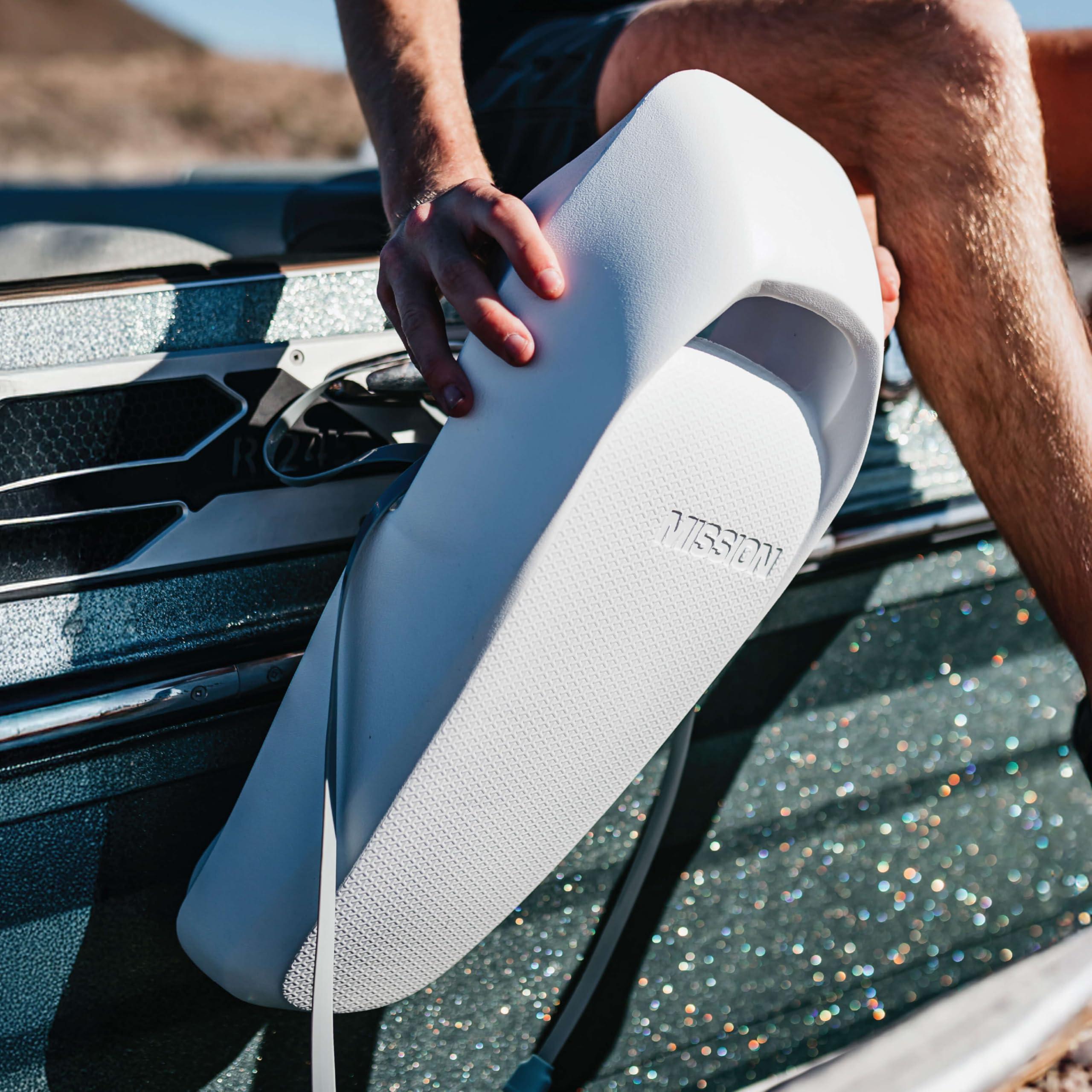 MISSION MISSION Boat Gear Sentry 2.0 Boat Dock Fender Bumper (Crisp White, 2 Piece)