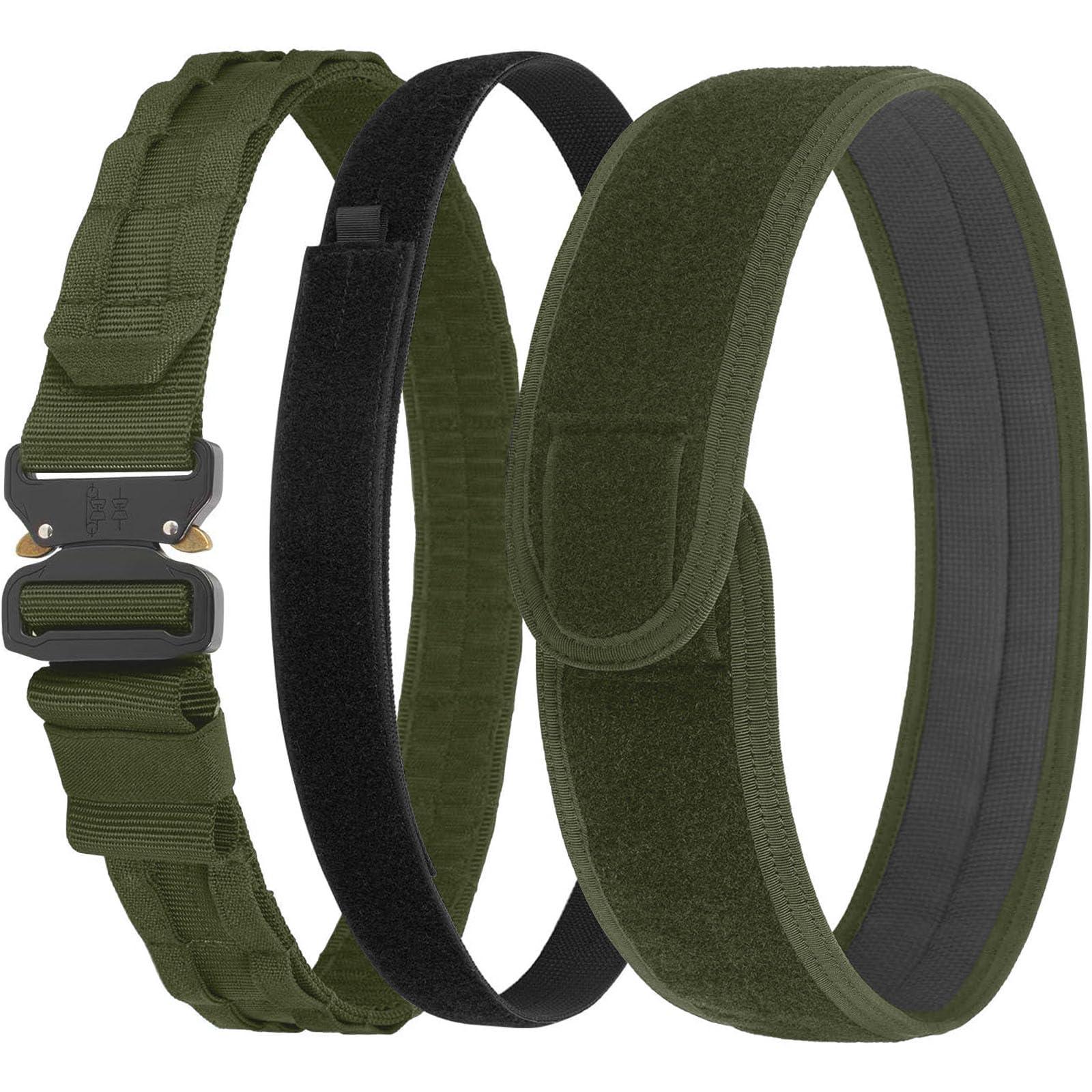 VISMIX VISMIX Tactical Belt, Quick Release 1.75" MOLLE Battle Belt with Inner Belt and Anti-Slip Pad- Heavy Duty Battle Belts