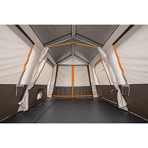Bushnell Bushnell Instant Tent | 6 Person / 9 Person / 12 Person Instant Tents Cabin Design Perfect for 3 Season Family Camping Essentials, Hunting, and Fishing with Fast Setup and 2 Rooms (9 Person)