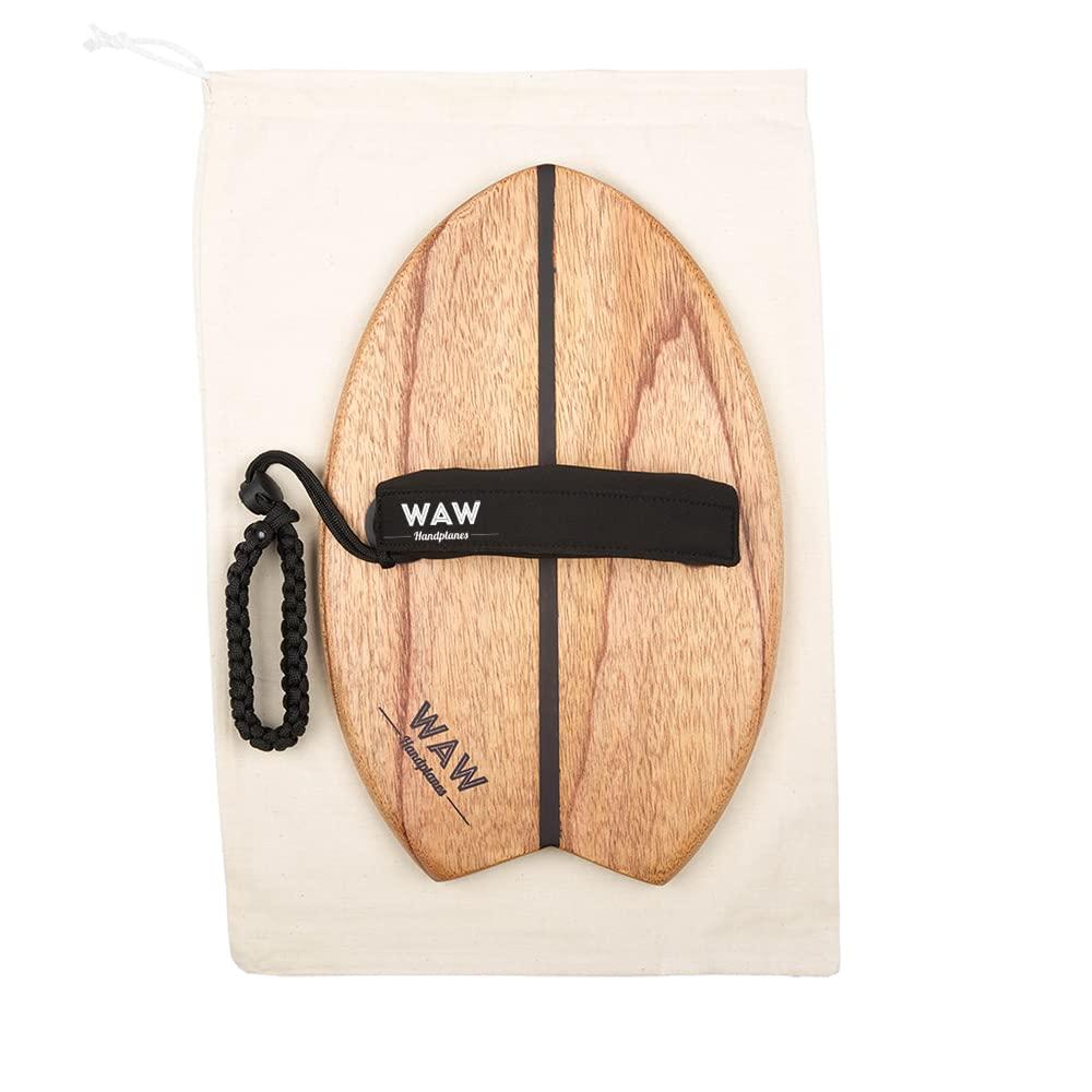 WAW Handplanes WAW TimberFish Bodysurfing Handplane, Handboard, Body Surf Plane, Hand Surfer, Hand Paddle, Sustainable Timber