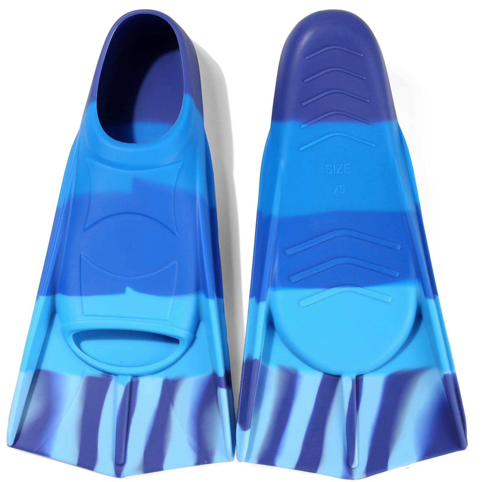 Foyinbet Foyinbet Kids Swim Fins,Kids Flippers Short Youth Swimming Fins for Lap Swimming Training for Children Girls Boys Beginner Small