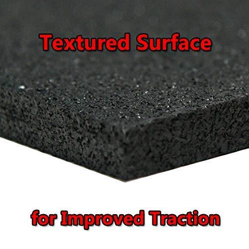 American Floor Mats American Floor Mats Ultimate Stand-Alone Gym Mats Solid Black 4\' x 10\' - 1/4\" Thick