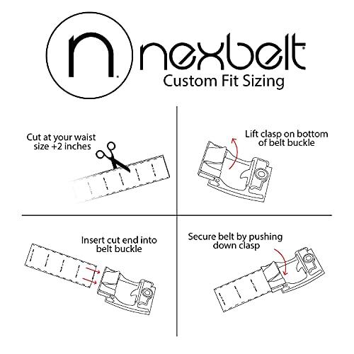 Nexbelt Nexbelt Tactical Ratchet EDC Rogue Gun Belt - OWB or IWB Gun Belt for Men with up to 50\" Waist - Leather Belt with Nylon Sweat Resistant Backing - CCW Belt with 1 1/2\" Width Strap - Walnut