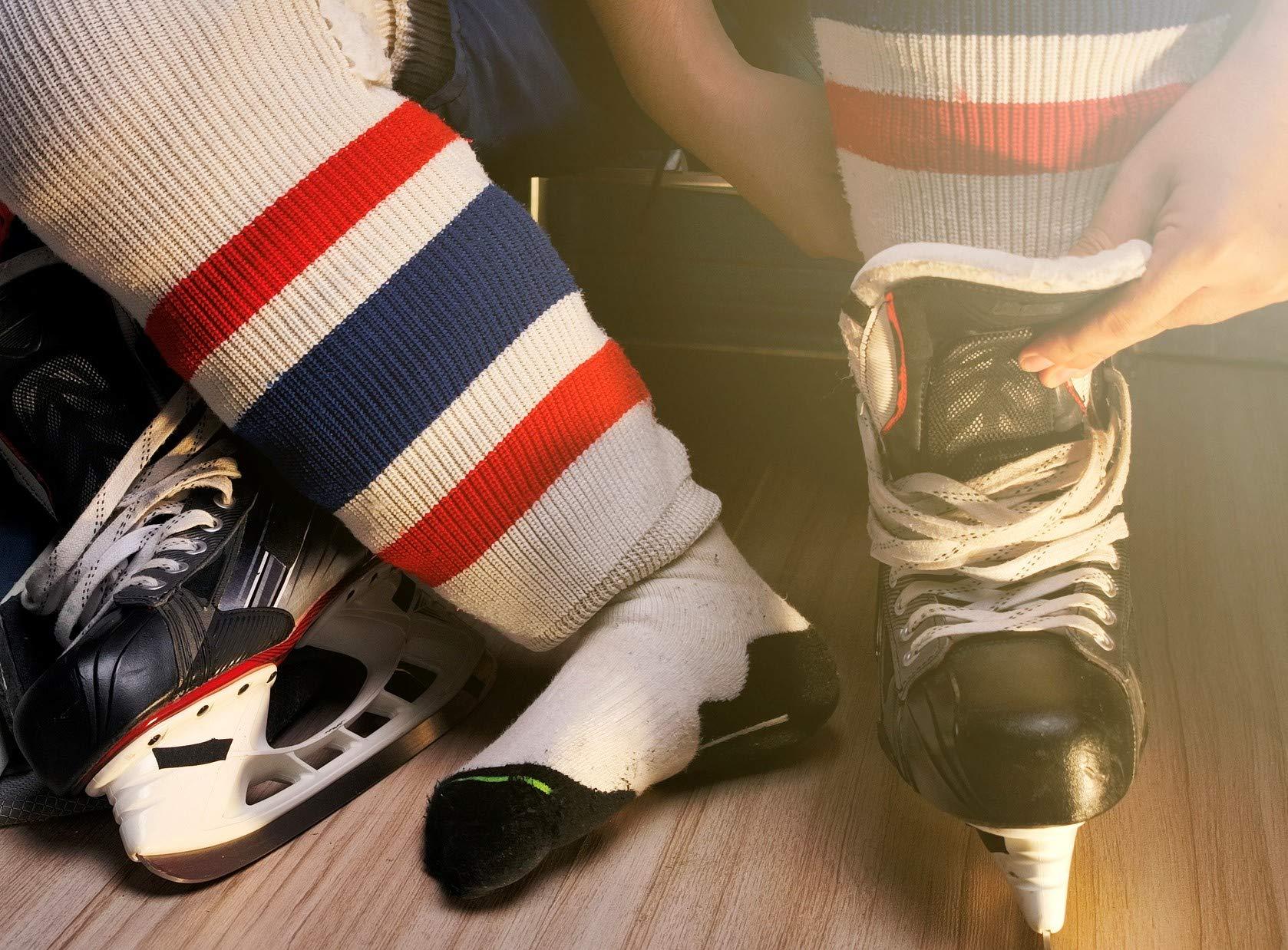 zechy Hockey Laces Non Waxed - Unwaxed Laces Specifically Made for Skates - Two Pairs - Sizes (72, 84, 96, 108, 120, 130) (Red, 96\")