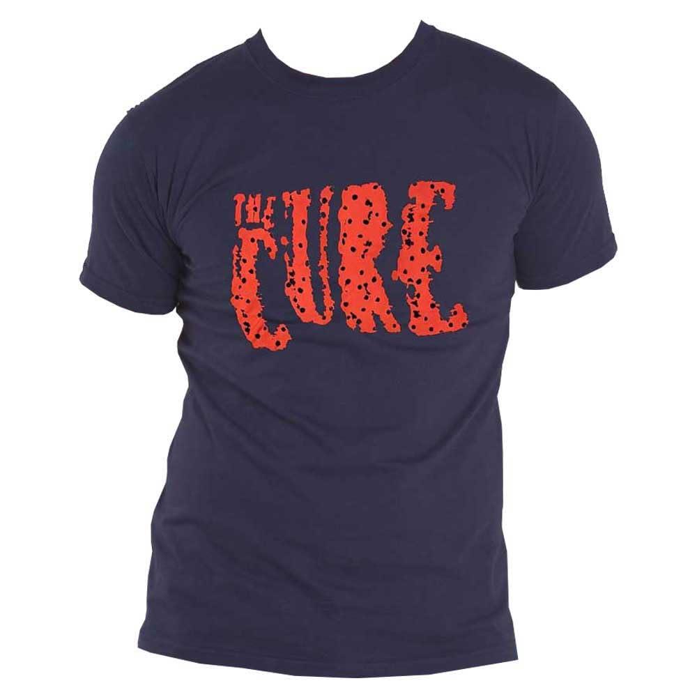 Rock Off officially licensed products The Cure T Shirt Band Logo Official Unisex Navy Blue Size XL