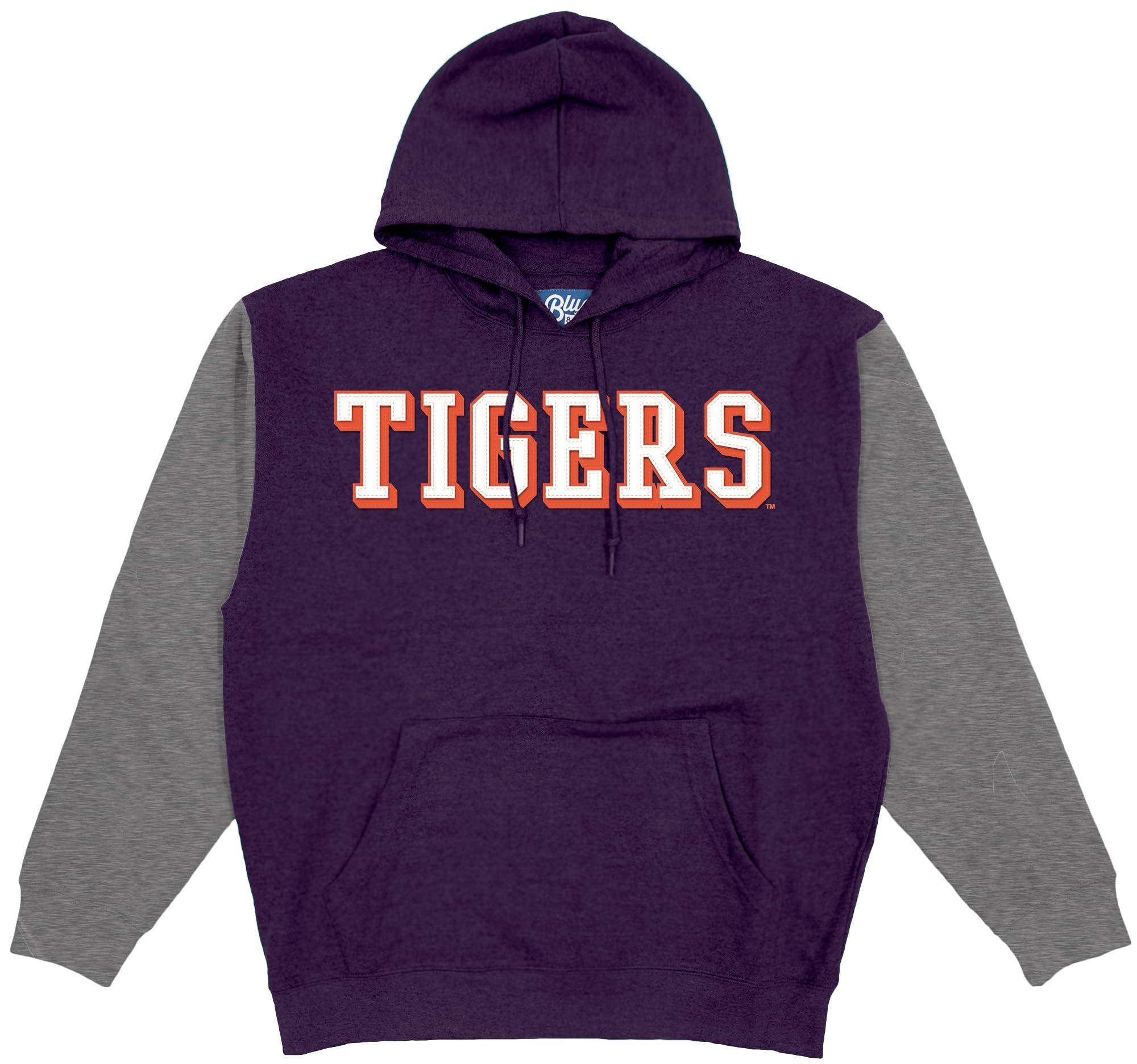 Blue 84 Blue 84 Standard NCAA Officially Licensed Colorblock Hooded Sweatshirt Applique, Team Color, X-Large