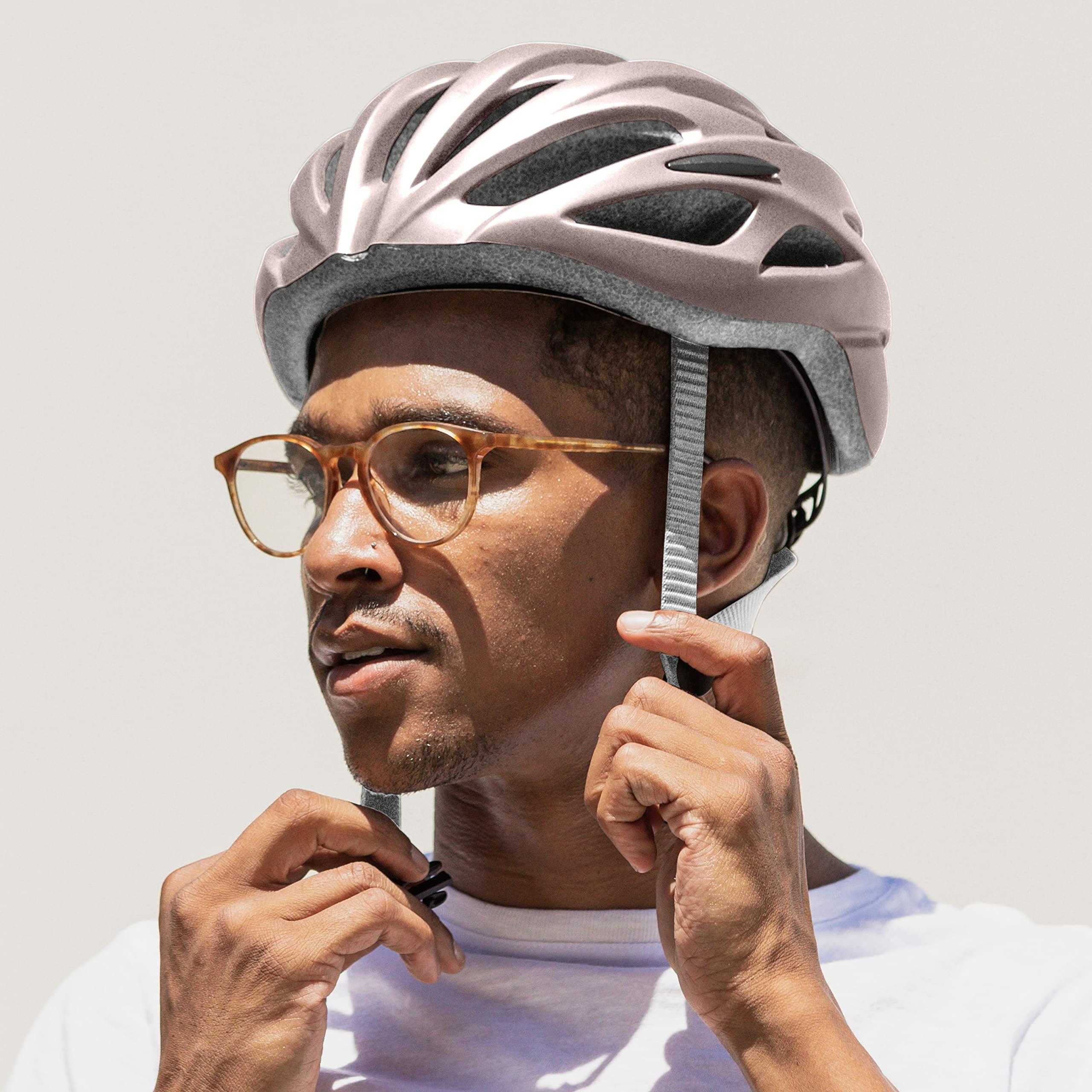 Retrospec Retrospec Silas Adult Bike Helmet with Light for Men & Women - Lightweight, Comfortable, Matte Desert Rose